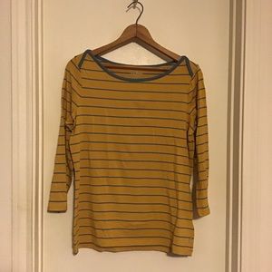 LL Bean boatneck shirt 3/4 sleeve
